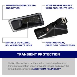 Ram 1500 License Plate Lights - FORM Lighting - 6000K LED - Cool White - 2019